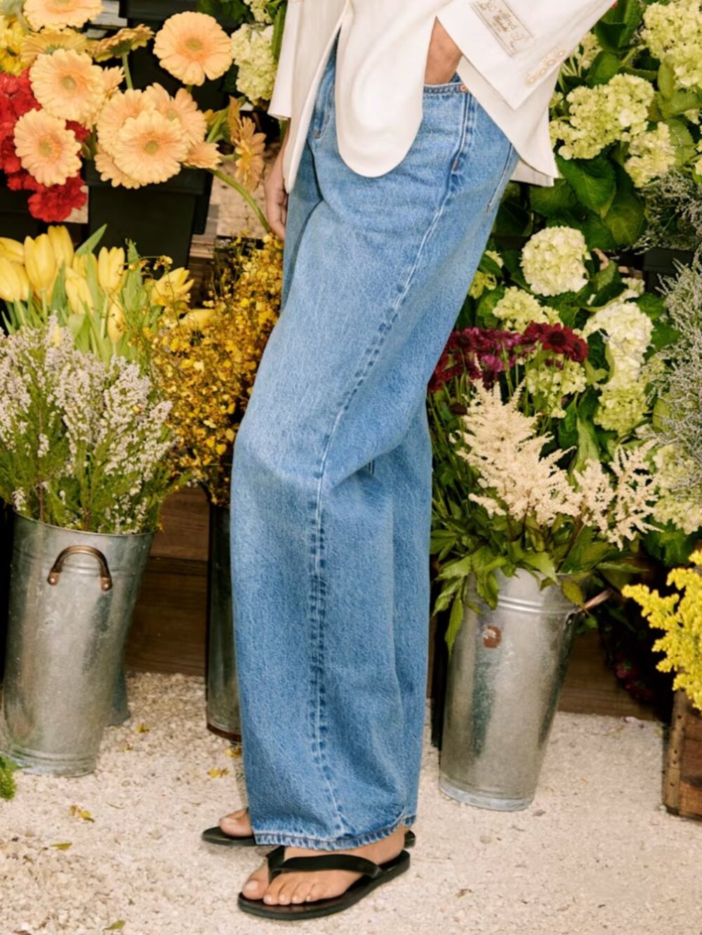 🌟DENIM FORUM🌟 ARITZIA THE 90'S LO-RISE BAGGY WIDE LIGHT WASH SZ 30